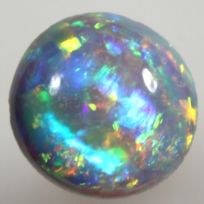 SOLID SEMI BLACK OPAL Bright rolling flashes in a 3D pattern SEE VIDEO
